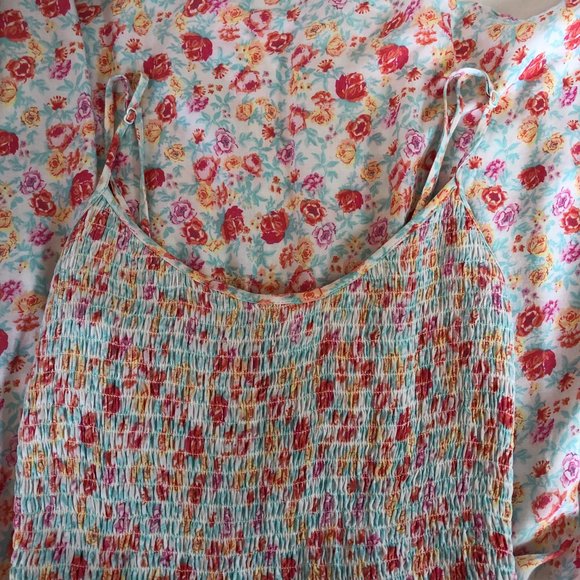 H&M Divided Floral Print Dress with Smocking - Picture 3 of 7